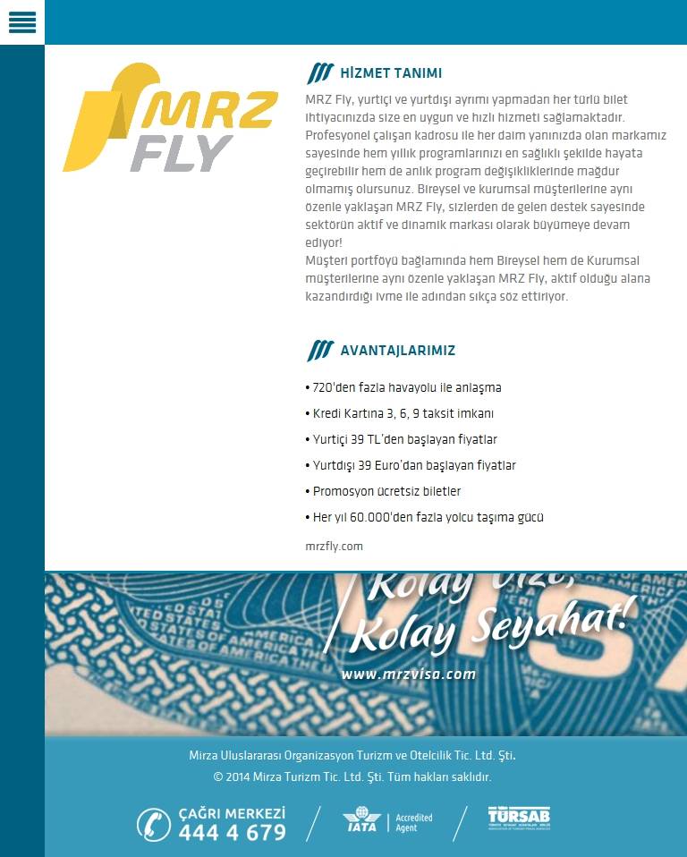 Mirza Turizm  Tablet Screenshot