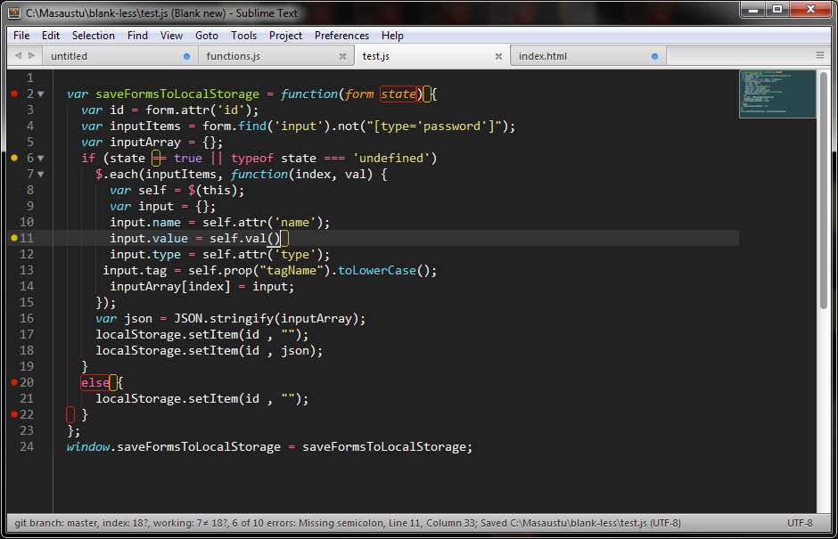 set up javascript for sublime text 3 windows 10